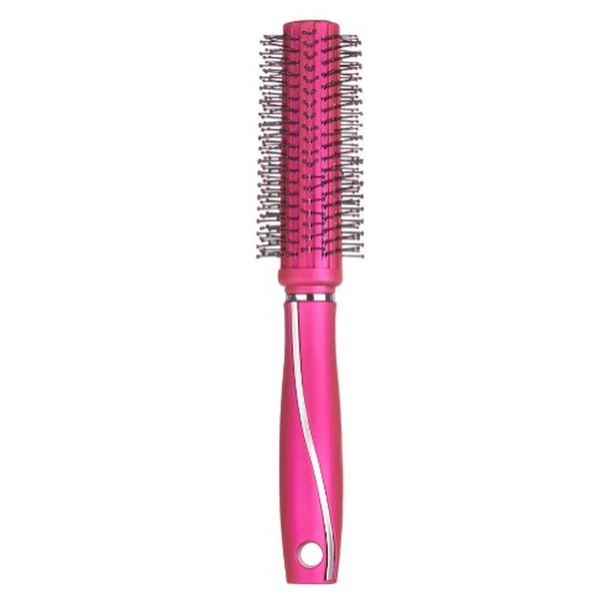 Brosse Ronde Fuchsia Silicone Plastique (12 Unités) 212Barber.com