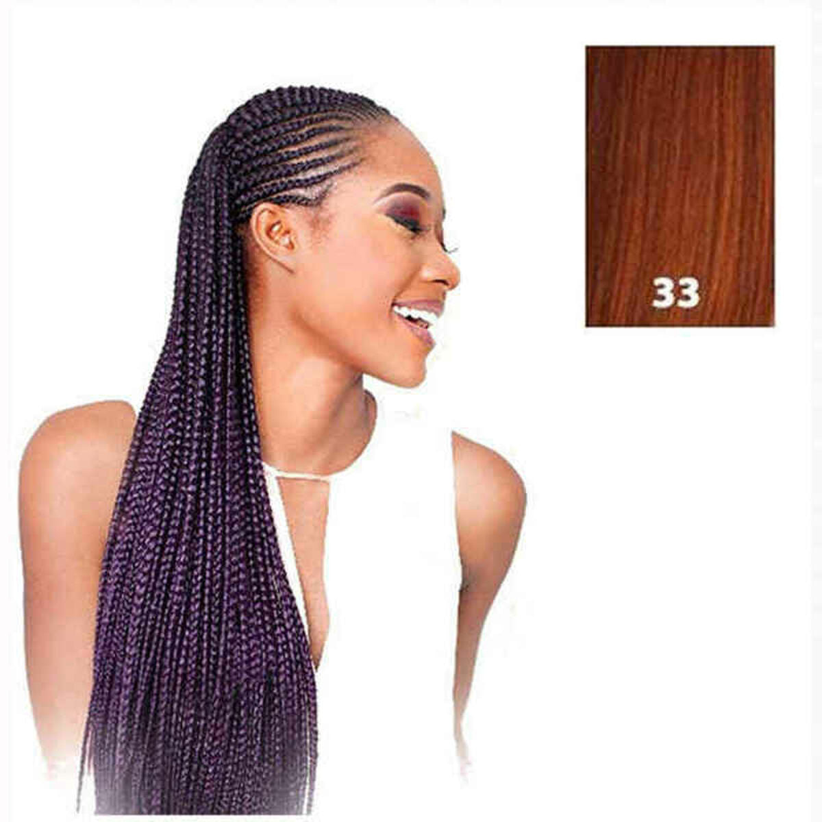 Extensions pour les Cheveux X-Pression 208,28 cm pelo sintetico Nº 33 212Barber.com